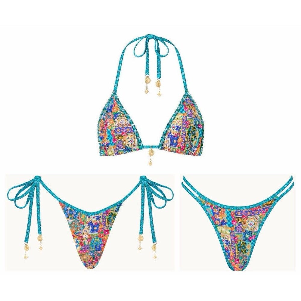 Bydee 3 Pcs Bikini Set in Alegre M Barcelona top+ Prague + Malaga Bottom $257